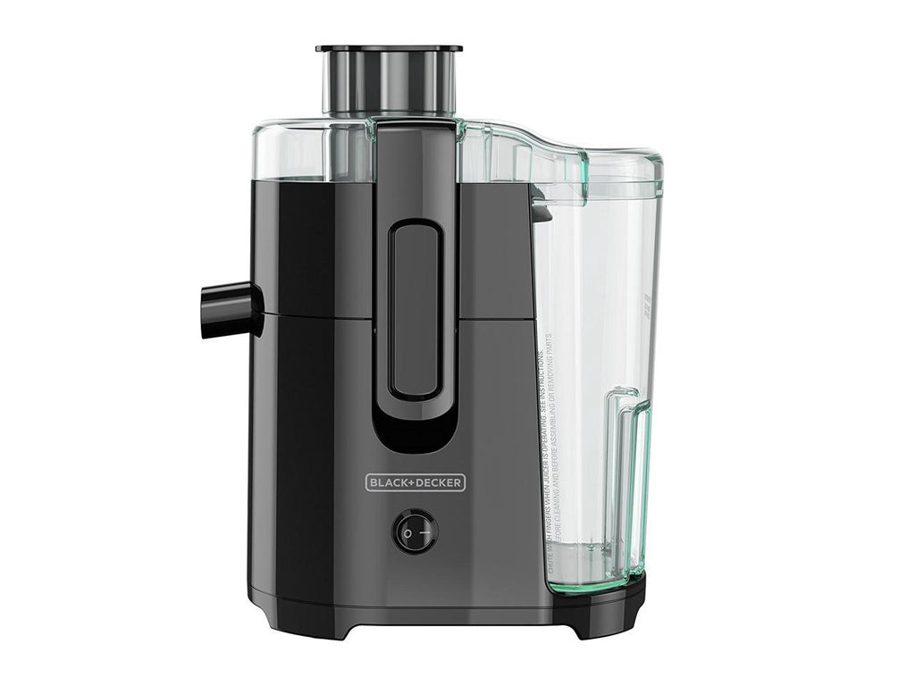 BLACK+DECKER JE2400BD 400-Watt Fruit and Vegetable Juice Extractor with  Space Saving Design, Black 