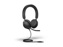 Jabra Evolve2 40 UC Wired Headphones, USB-A, Stereo, Black - Telework