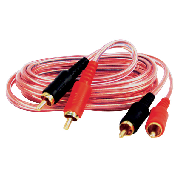 20'RCA INTERCONNECT CLEAR JACKET