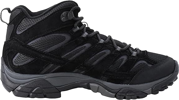 J06061 Merrell Men's Moab 2 MID GTX High Rise Hiking Boots Black/Black 11.5 Like New