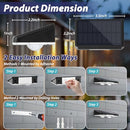 BRIGHTEVER SOLAR FENCE LIGHTS OUTDOOR 12-PACK LED SOLAR POWERED DECK - WHITE - Like New