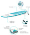 INTEX AquaQuest 320 Inflatable Paddle Board Series - TEAL Like New