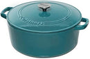Cuisinart Cast Iron Casserole Dutch Oven-Teal, 7 Quart - Like New