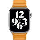 Apple Watch Band Leather Link 40mm M/L MY9E2AM/A - CALIFORNIA POPPY - Like New
