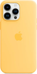 Apple - iPhone 14 Pro Max Silicone Case with MagSafe - Sunglow - Like New