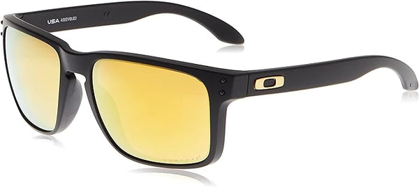 OAKLEY Holbrook XL Square Sunglasses OO9417 - Prizm 24k Polarized/Matte Black Like New