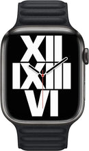 Apple Watch Band Leather Link 45mm Medium/Large ML823AM/A - Midnight - Like New