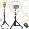 EYON 12'' Selfie Ring Light Tripod Stand Dimmable Desktop SMN-12 - Black Like New