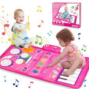 1 2 3 Year Old Girl Birthday Gift Toys, 2 in 1 Musical Toys FLYART-2-1TOY PINK - Like New