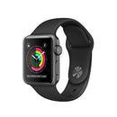 APPLE WATCH SERIES 2 38MM SPACE GRAY ALUMINIUM CASE BLACK SPORT BAND MP0D2ZP/A - Like New
