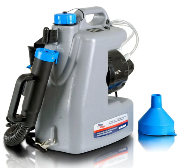 AlphaWorks Cordless Disinfectant Backpack Mist Duster ULV Sprayer GUT050 - GREY Like New