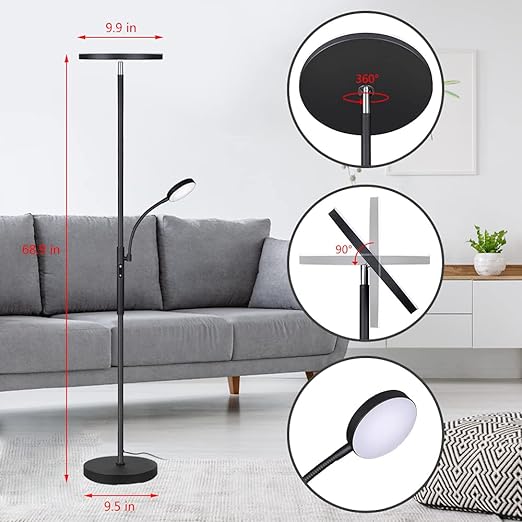 Dimunt Floor Lamp LED Floor Lamps for Living Room Bright Lighting - ATERRIMUS Like New
