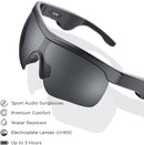 Vonaural Sound Shades Audio Sports Sunglasses UV400 VONAURAL-E7 - Black Like New