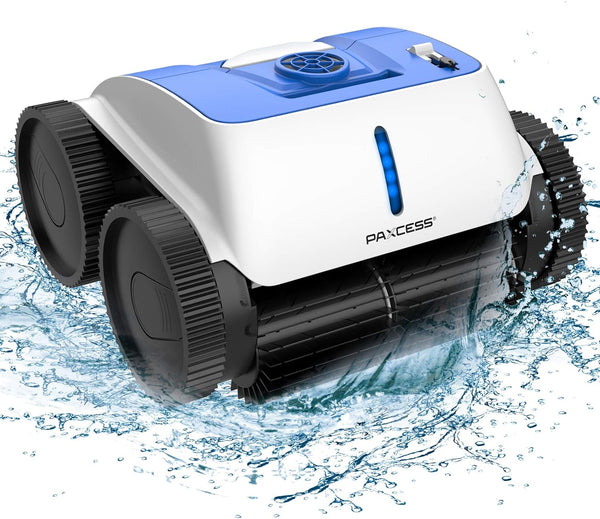 PAXCESS HJ3172 Cordless Robotic Pool Cleaner - Blue/White Like New