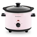 EAMOMENT SMALL SLOW COOKER 1.5 QUART MINI CERAMIC POT - PINK - Like New