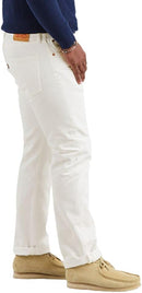 LEVI'S MEN'S 501 ORIGINAL FIT JEANS - SIZE: MEN 32X29 - WHITE - Like New