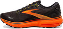 BROOKS MEN'S GHOST 15 NEUTRAL RUNNING SHOE BLACK/YELLOW/RED SIZE 11.5 - Like New