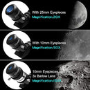 ABOTEC Telescope 80mm Aperture Astronomy Portable 500mm F50080M - White Like New