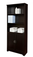 Realspace Magellan 72"H 5-Shelf Bookcase HS-MG-0191 Espresso/Dark Finish - Like New