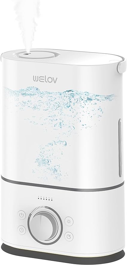WELOV Humidifiers Bedroom 4L Cool Mist Humidifiers for Large Room H300W - White Like New