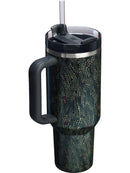 STANLEY 40OZ CALIA SPOOKY HALLOWEEN H2.0 QUENCHER TUMBLER CUP - BLACK SERPENT - Like New
