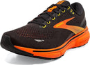 BROOKS MEN'S GHOST 15 NEUTRAL RUNNING SHOE BLACK/YELLOW/RED SIZE 11.5 - Like New
