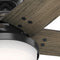 Hunter Brenham 52" Indoor Ceiling Fan With LED 50033 - Matte Black Like New