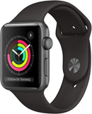 For Parts: APPLE WATCH SERIES 3 GPS 42mm GRAY ALUMINUM CASE  PHYSICAL DAMAGE-CRACKED SCREEN