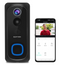 Kamtron Smart Home Video Doorbell 1080P 32GB BLACK BELL-J1 Like New