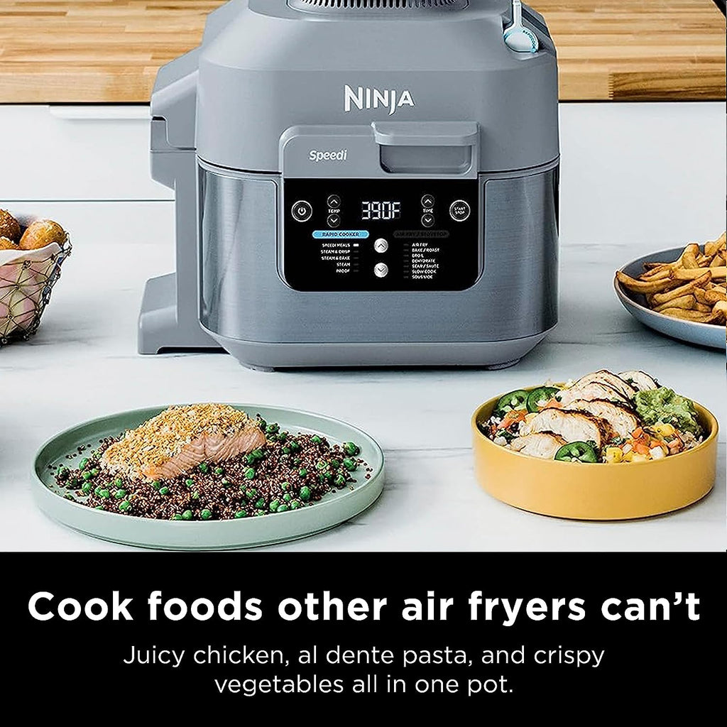 Ninja SF301 Speedi Rapid Cooker & Air Fryer, 6-Quart Capacity, 12-in-1  Functions to Steam, Bake, Roast, Sear, Saut, Slow Cook, Sous Vide & More