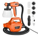 Tilswall 800W HVLP Paint Sprayer, High Power Electric Spray Gun, 3 Nozzle Sizes - Like New
