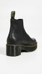Dr. Martens Women's Rometty Leather Chelsea Boots Burnished Wyoming Black 8 Like New