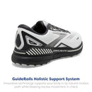 BROOKS MEN’S ADRENALINE GTS 23 SHOES - OYSTER/EBONY/ALLOY - SIZE 12/11 - Like New