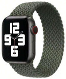 APPLE WATCH 44MM BRAIDED SOLO LOOP SIZE 11 - INVERNESS GREEN - Like New