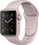 Apple Watch Series 2 GPS 38mm PINK Aluminum Case Pink Sport Band - Like New