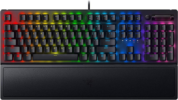 RAZER BlackWidow V3 Mechanical Gaming Keyboard: Green Mechanical Switches Like New