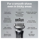 Braun Electric Razor Waterproof Foil Shaver Series 7 7075cc 5763/5764 - Black Like New