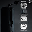 Black Wolf Wush Pro - Water Powered Ear Cleaner - 6 Reusable Tips - Black Like New