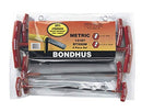 BONDHUS 13187 SET OF 8 BALLDRIVER AND HEX T-HANDLES, SIZES 2-10MM - Like New
