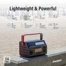 ENERGIZER 293W PORTABLE POWER STATION FLASHLIGHT LITHIUM SOLAR GENERATOR - Like New