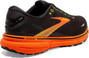 BROOKS MEN'S GHOST 15 NEUTRAL RUNNING SHOE BLACK/YELLOW/RED SIZE 11.5 - Like New