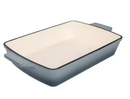 Lexihome 13" ENAMELED CAST IRON BAKING DISH 3QT LB5675 - GREY - Like New