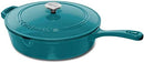 Cuisinart Cast Iron Chicken Fryer 12" - Teal - Like New