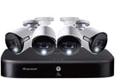 Lorex 4K 8-channel 2TB DVR Four 5MP Deterrence Bullet Cameras TD81825A4-E White - Like New