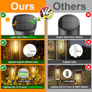 BITPOTT OUTDOOR SOLAR PATHWAY LIGHTS 6 PACK WARM WHITE PW-T-006 - BLACK - Like New