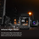 Rexing W202 Mini 2” LCD Dual Camera Front/Cabin 1080p Dash Cam 128GB Max - BLACK - Like New