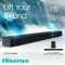 Hisense AX3125H 3.1.2Ch Sound Bar with Wireless Subwoofer, 440W - Black New