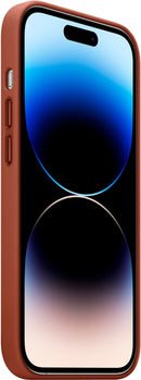 Apple iPhone 14 Pro Leather Case with MagSafe - Umber - Like New