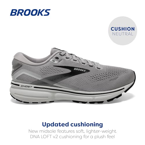1103931D098 BROOKS MEN GHOST 15 NEUTRAL SHOE Alloy/Oyster