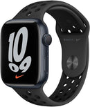 Apple Watch Nike Series 7 GPS 45MM - Midnight Alum Case Anthracite/Black Band - Like New